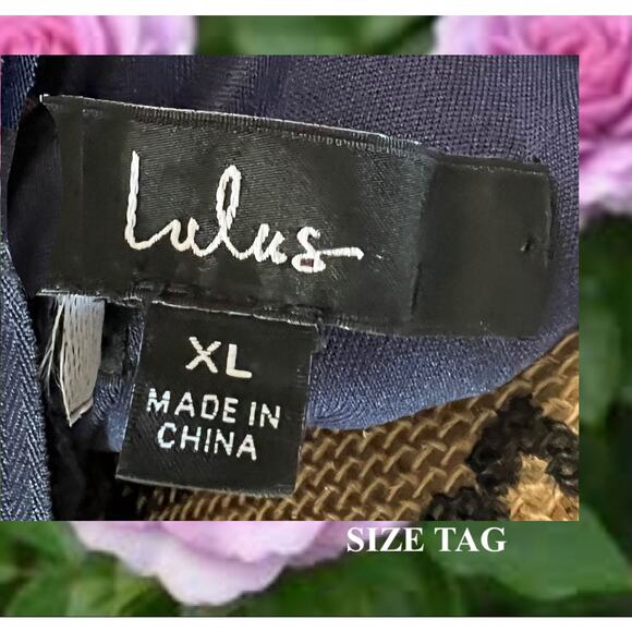 Lulu's Navy Floral Maxi Dress - Picture 12 of 12